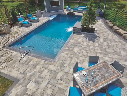 Nueva patio slabs by Oaks Landscape products
