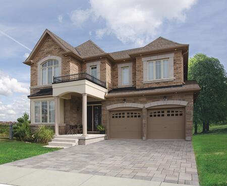 House and driveway using Brampton Brick products