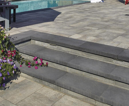 Steps and Patio using Oaks Landscape Products