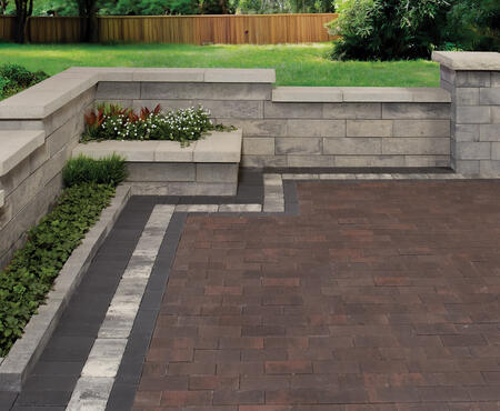 Market Paver 60mm in Sangria by Oaks Landscape Products