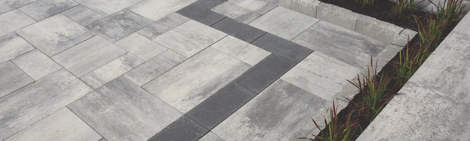 Nueva Paver in Marble Grey by Oaks Landscape Products